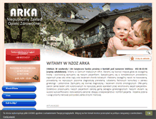 Tablet Screenshot of nzoz-arka.eu